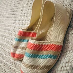 Colorful Striped Women's Espadrilles